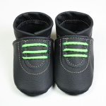 Sneaker in schwarz-neongrün